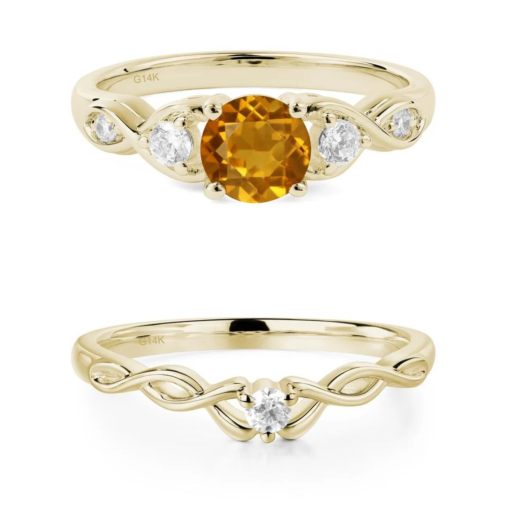 Citrine Twisted Ring - Image 15