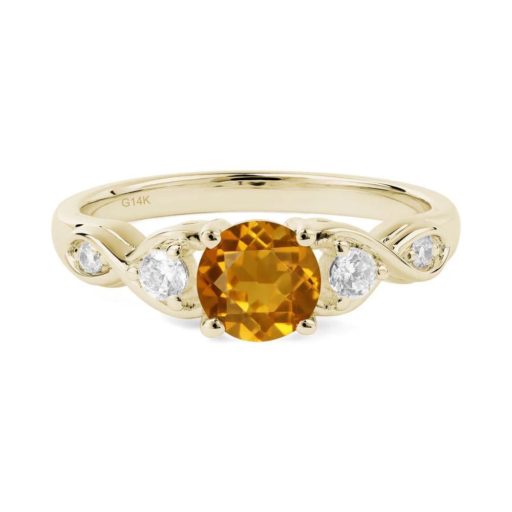 Citrine Twisted Ring - Image 3