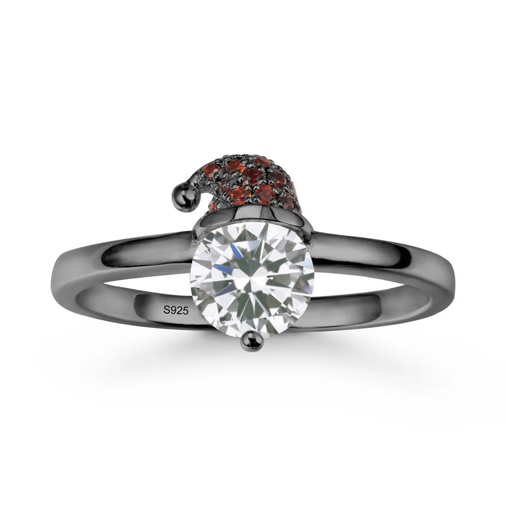 Round Cubic Zirconia Creative Ring In 14K Rose Gold - Image 7