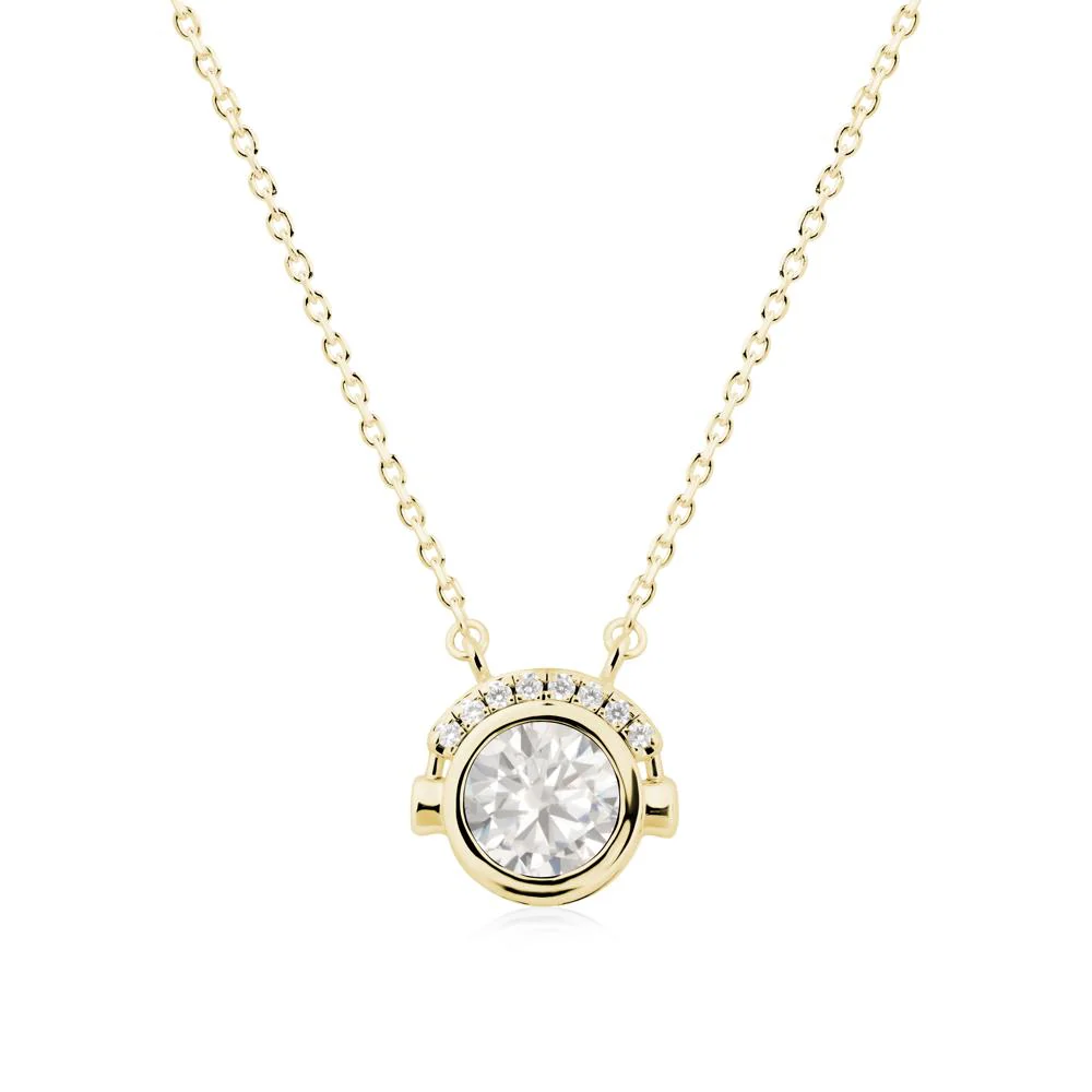 Round Cubic Zirconia Headphones Necklace - Image 7