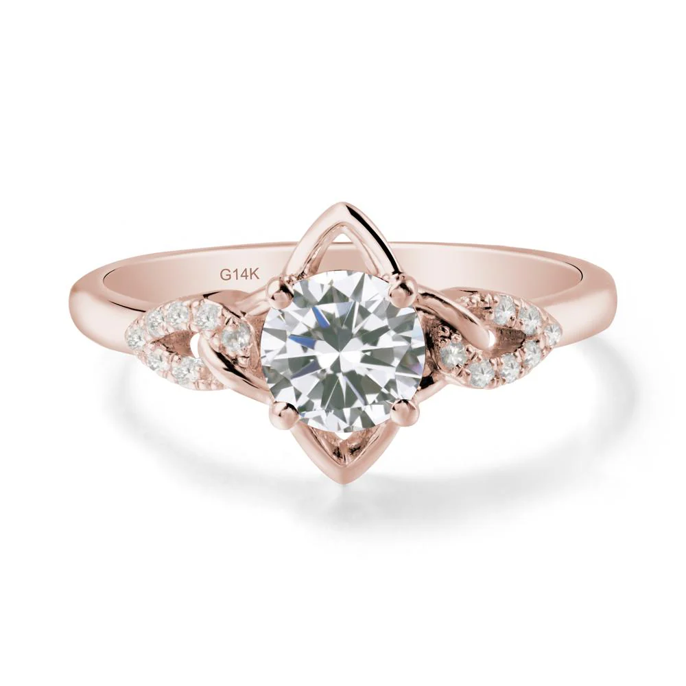 Unique Cubic Zirconia Celtic Knot Ring - Image 2