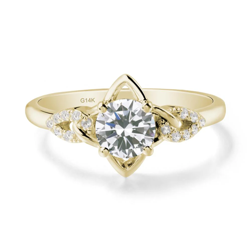Unique Cubic Zirconia Celtic Knot Ring - Image 4