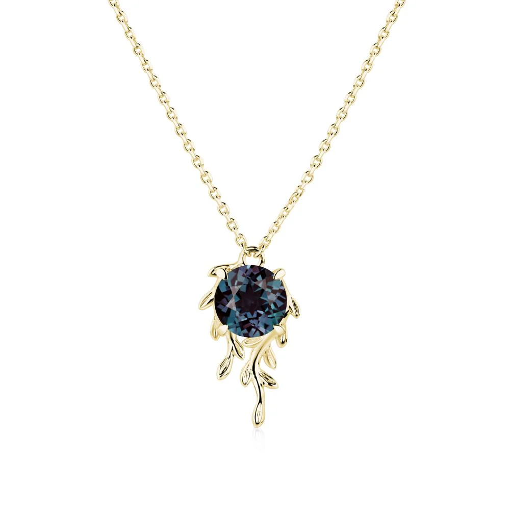 Round Cut Alexandrite Necklace - Image 6