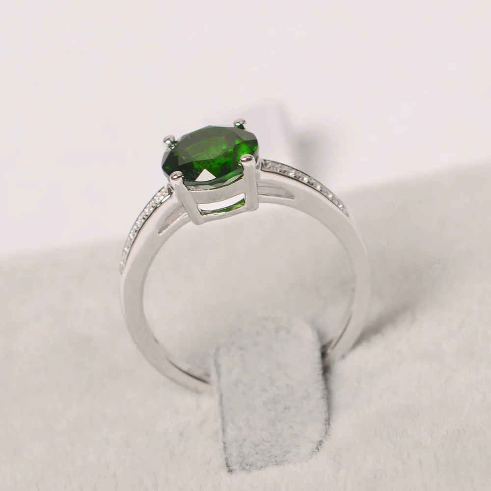 Round Cut Diopside Ring - Image 3