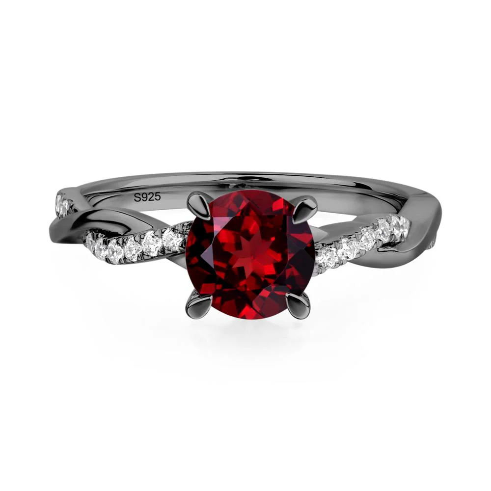 Garnet Twist Ring - Image 2