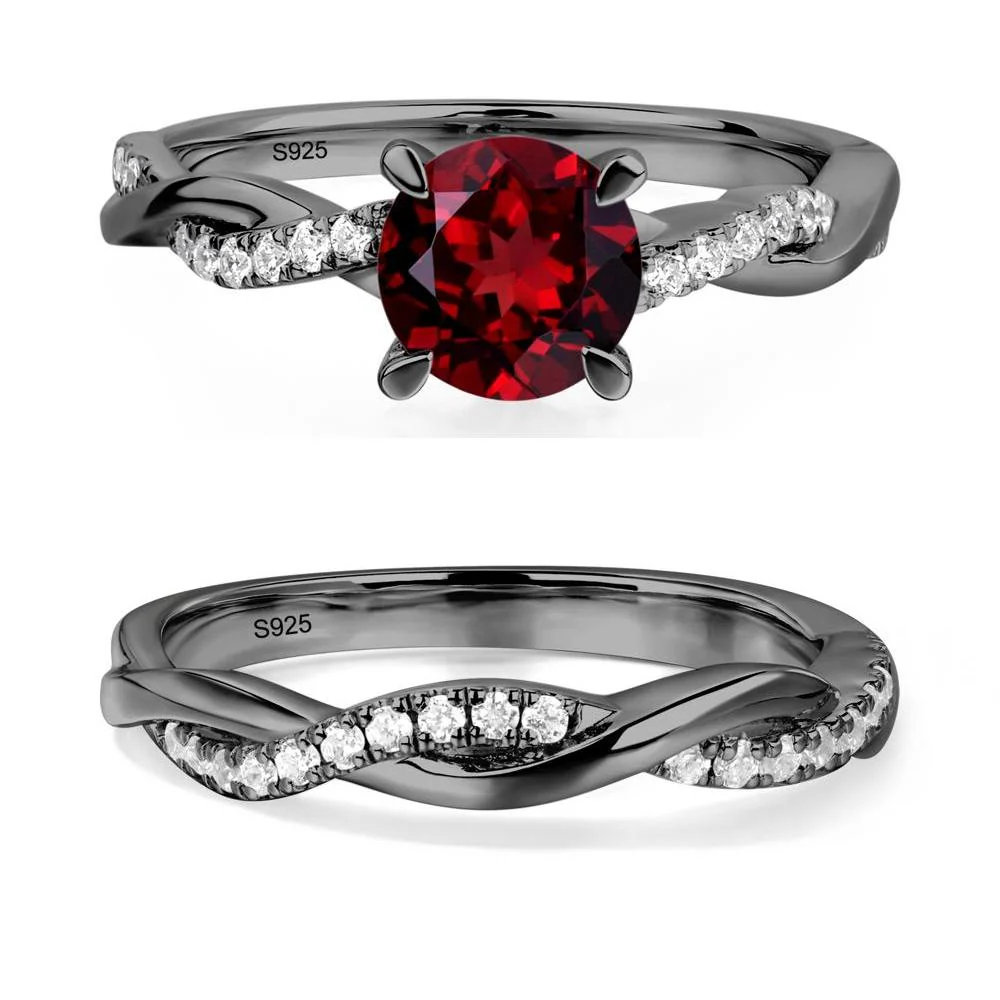 Garnet Twist Ring - Image 23