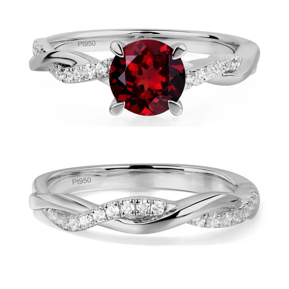 Garnet Twist Ring - Image 25