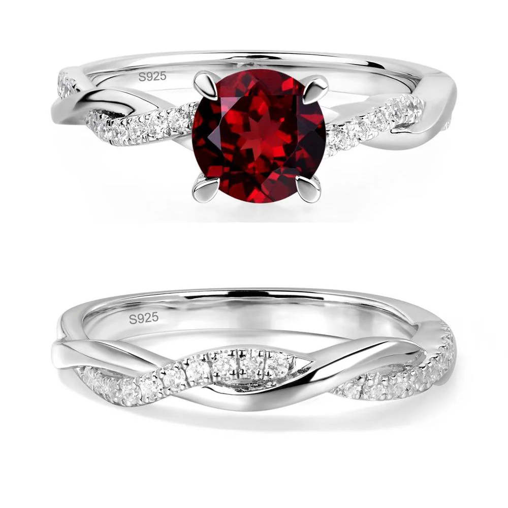 Garnet Twist Ring - Image 27