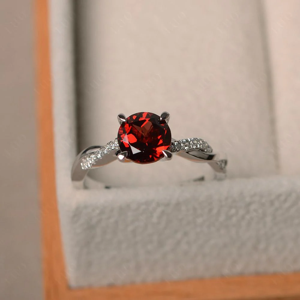 Garnet Twist Ring - Image 29