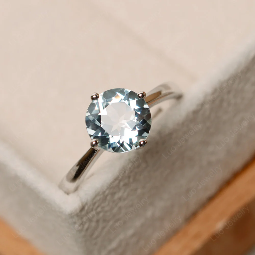 Aquamarine North South East West Ring - Image 2