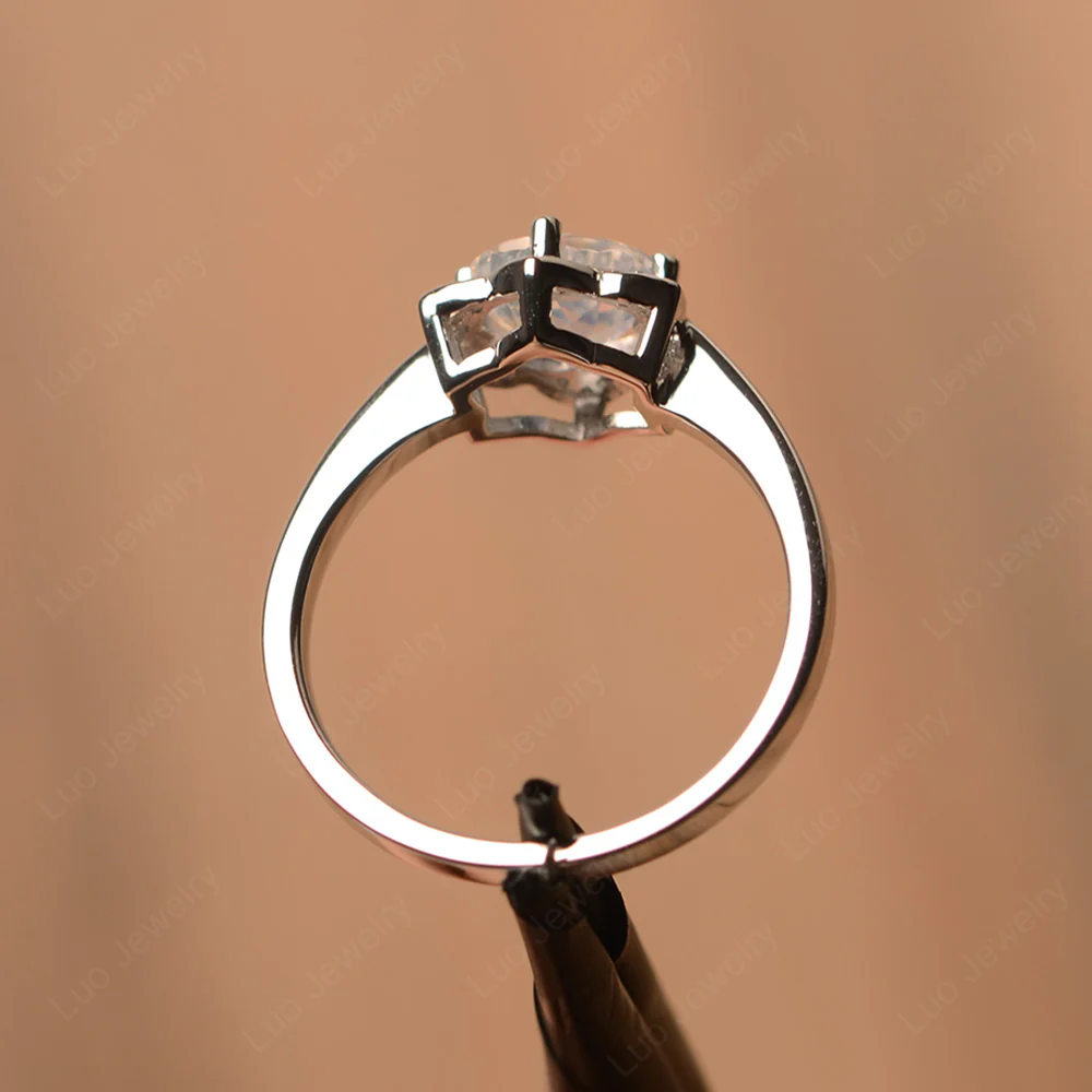 Moonstone Lotus Ring - Image 3