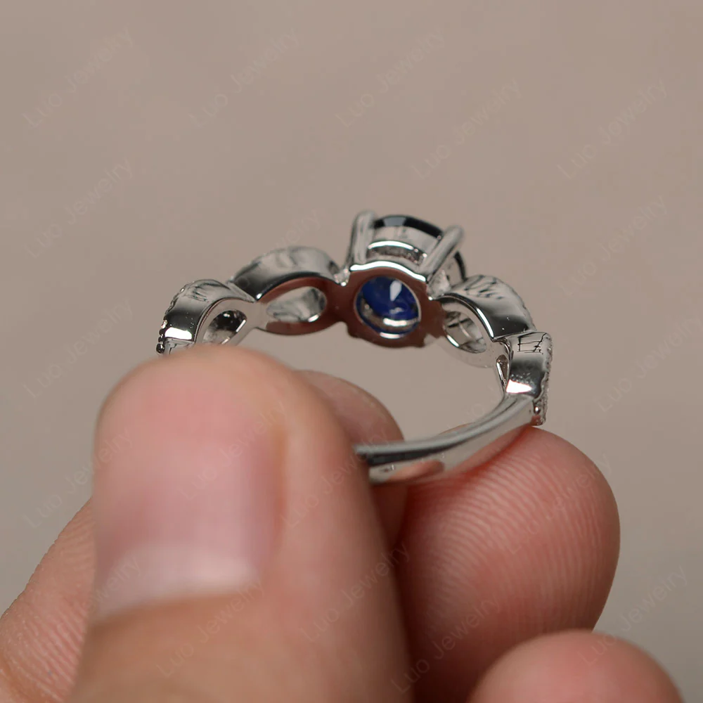 Sapphire Infinity Promise Rings - Image 2