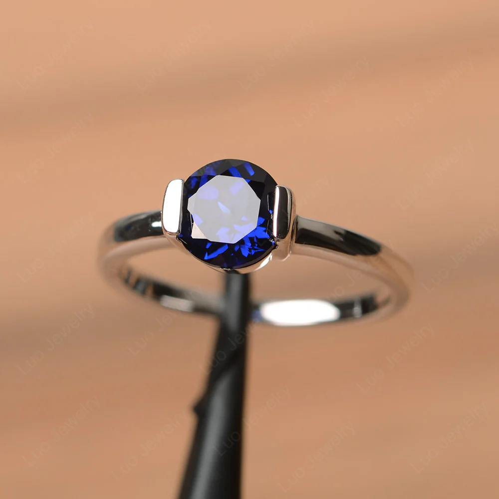 Sapphire Simple Promise Ring