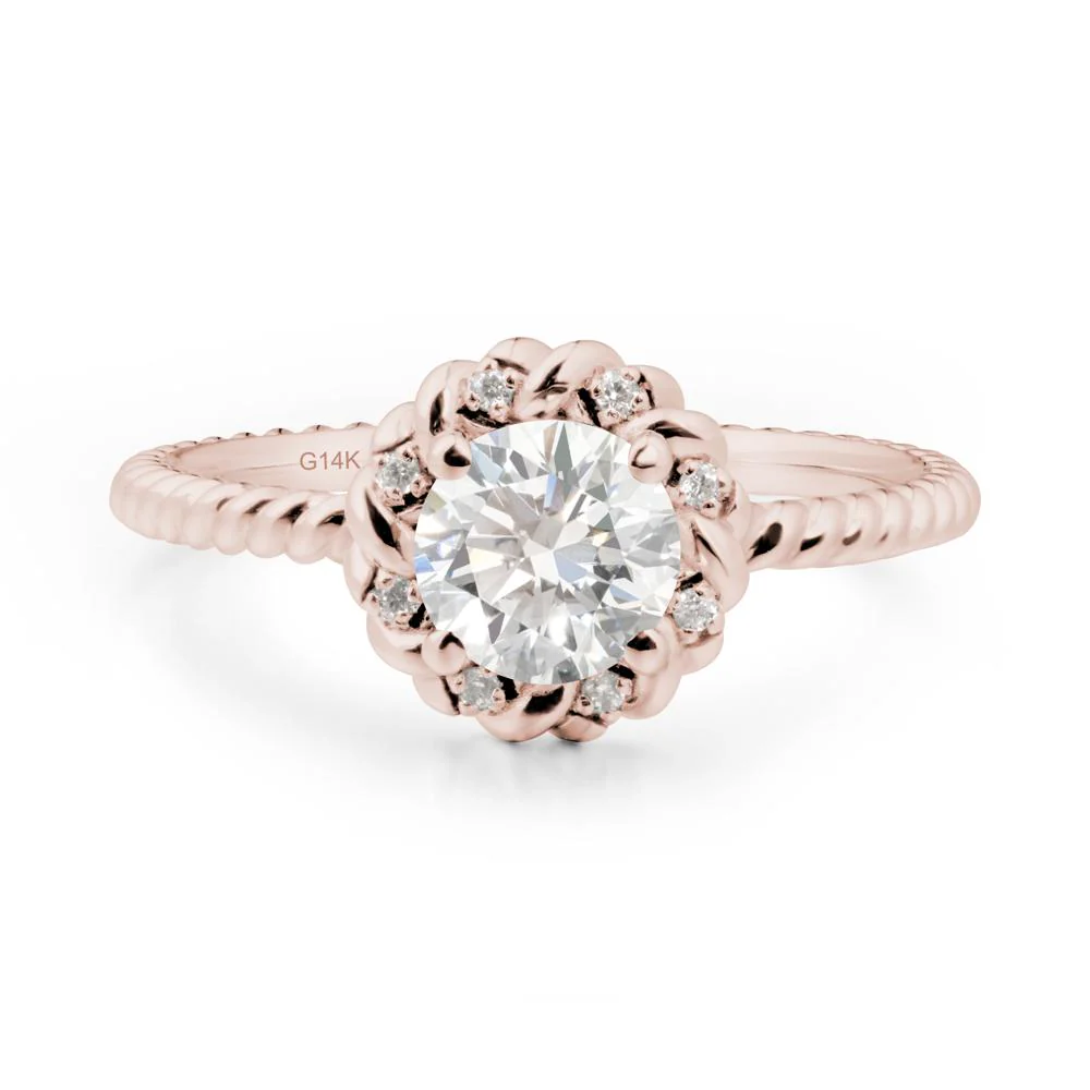 Round Diamond Halo Engagement Ring - Image 9