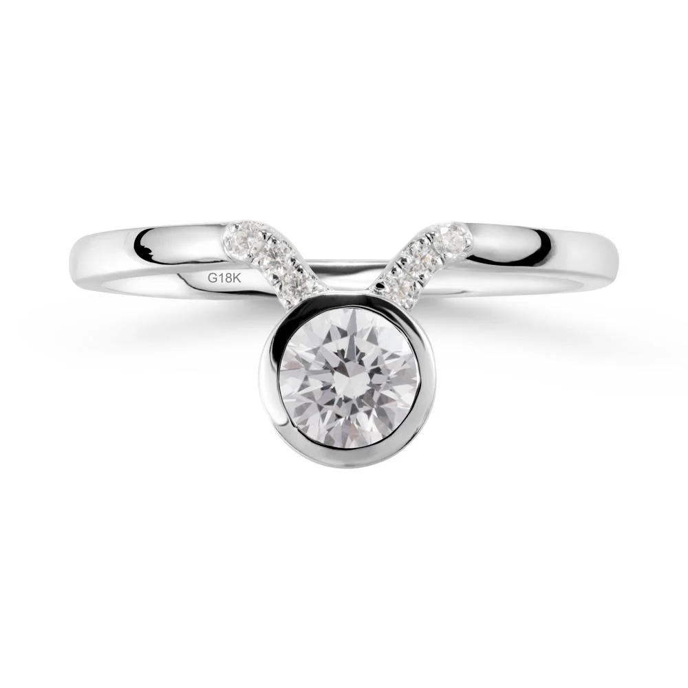 Round Diamond Taurus Zodiac Ring-Sensual & Loyal - Image 5