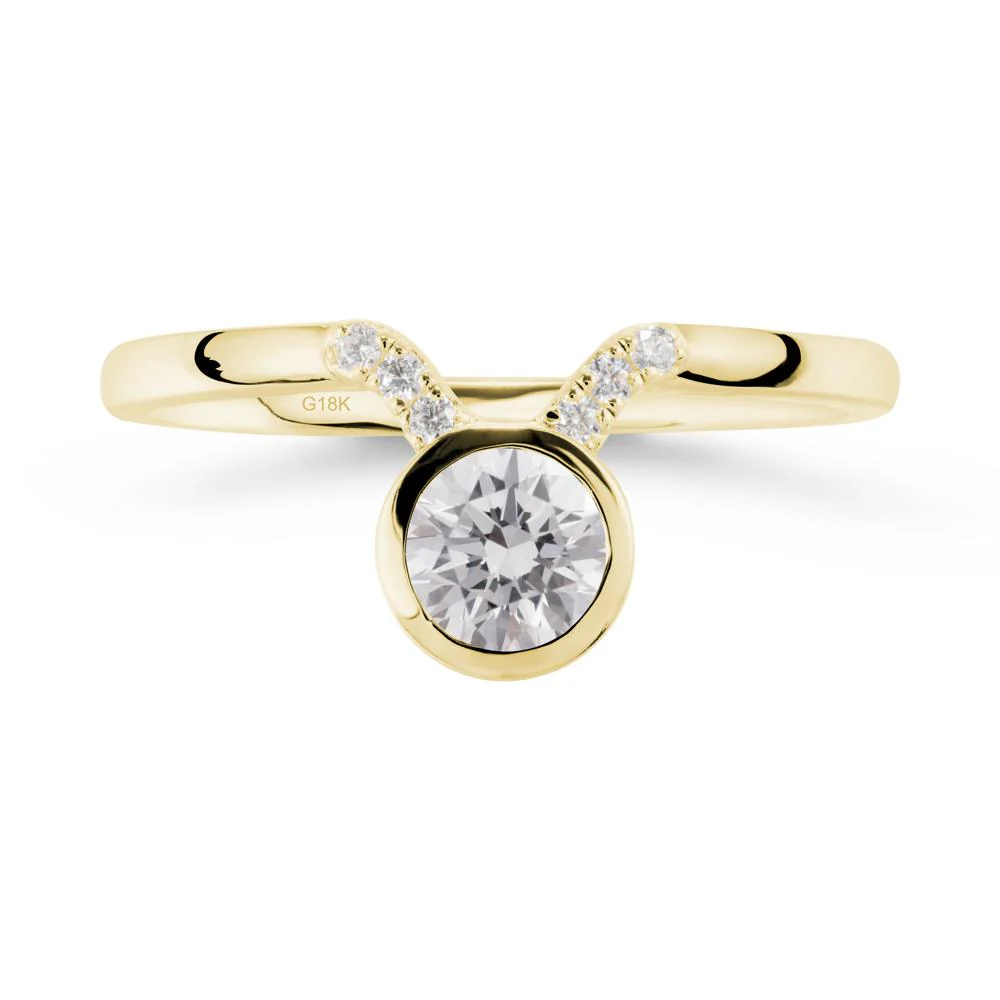 Round Diamond Taurus Zodiac Ring-Sensual & Loyal - Image 6