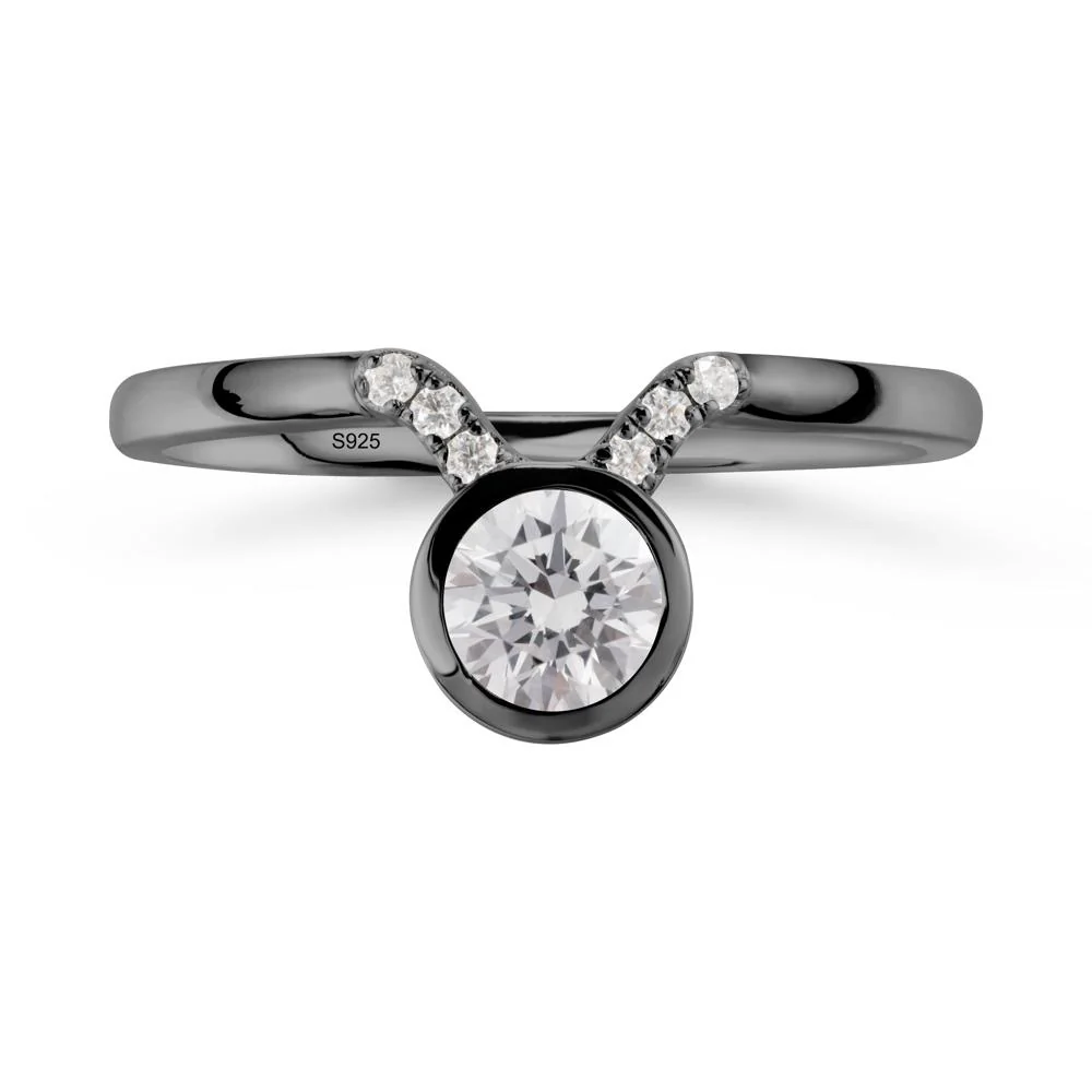 Round Diamond Taurus Zodiac Ring-Sensual & Loyal - Image 7