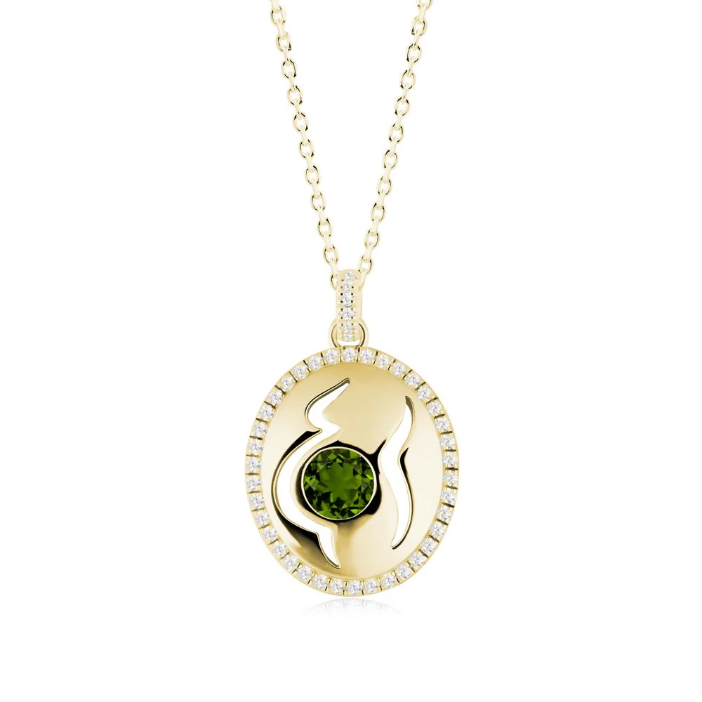 Diopside Pregnant Women Necklace - Image 4