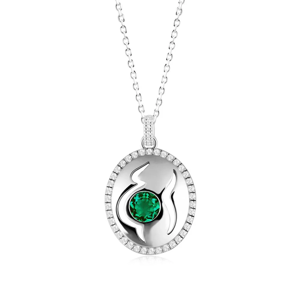 Emerald Pregnant Women Necklace - Image 4