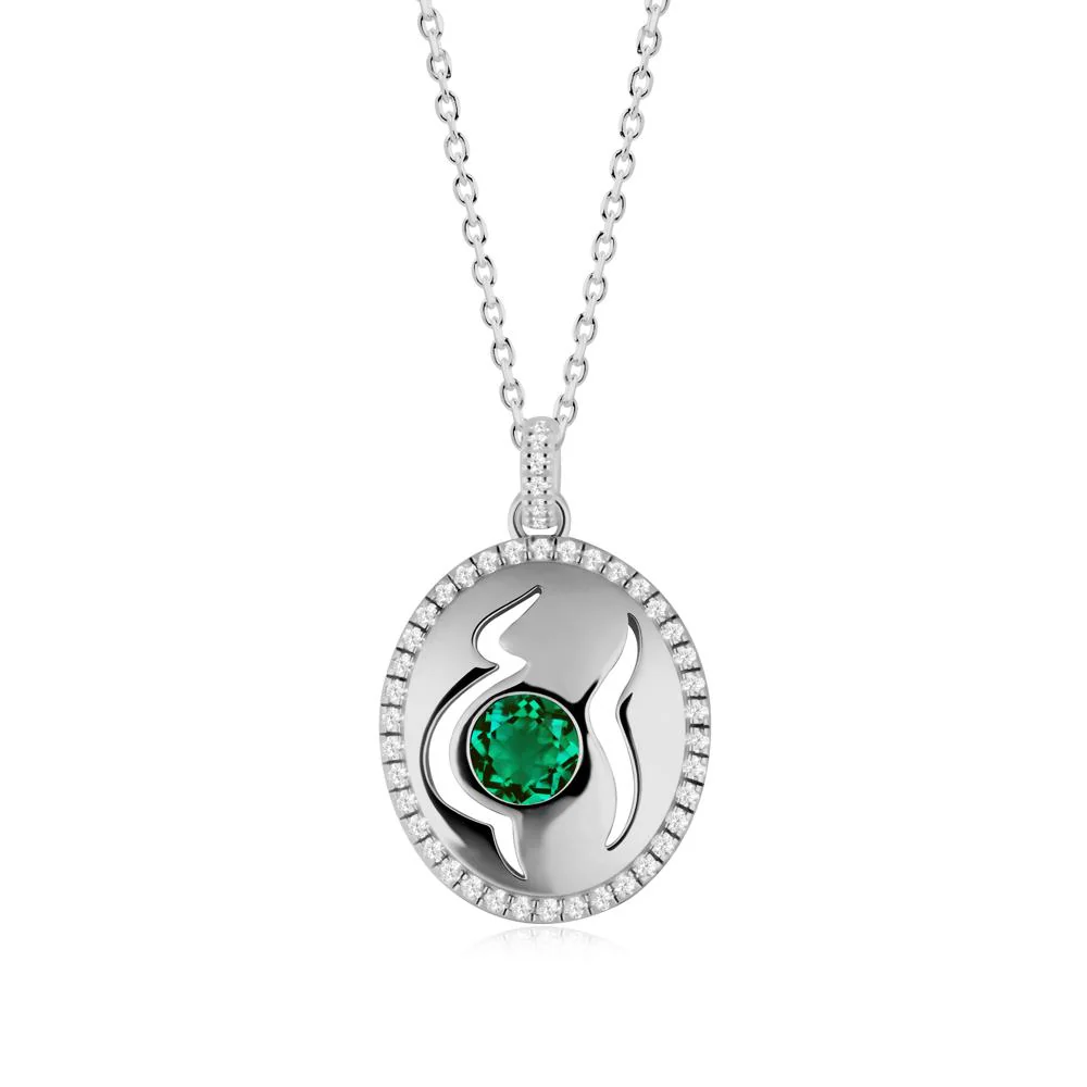 Emerald Pregnant Women Necklace - Image 9