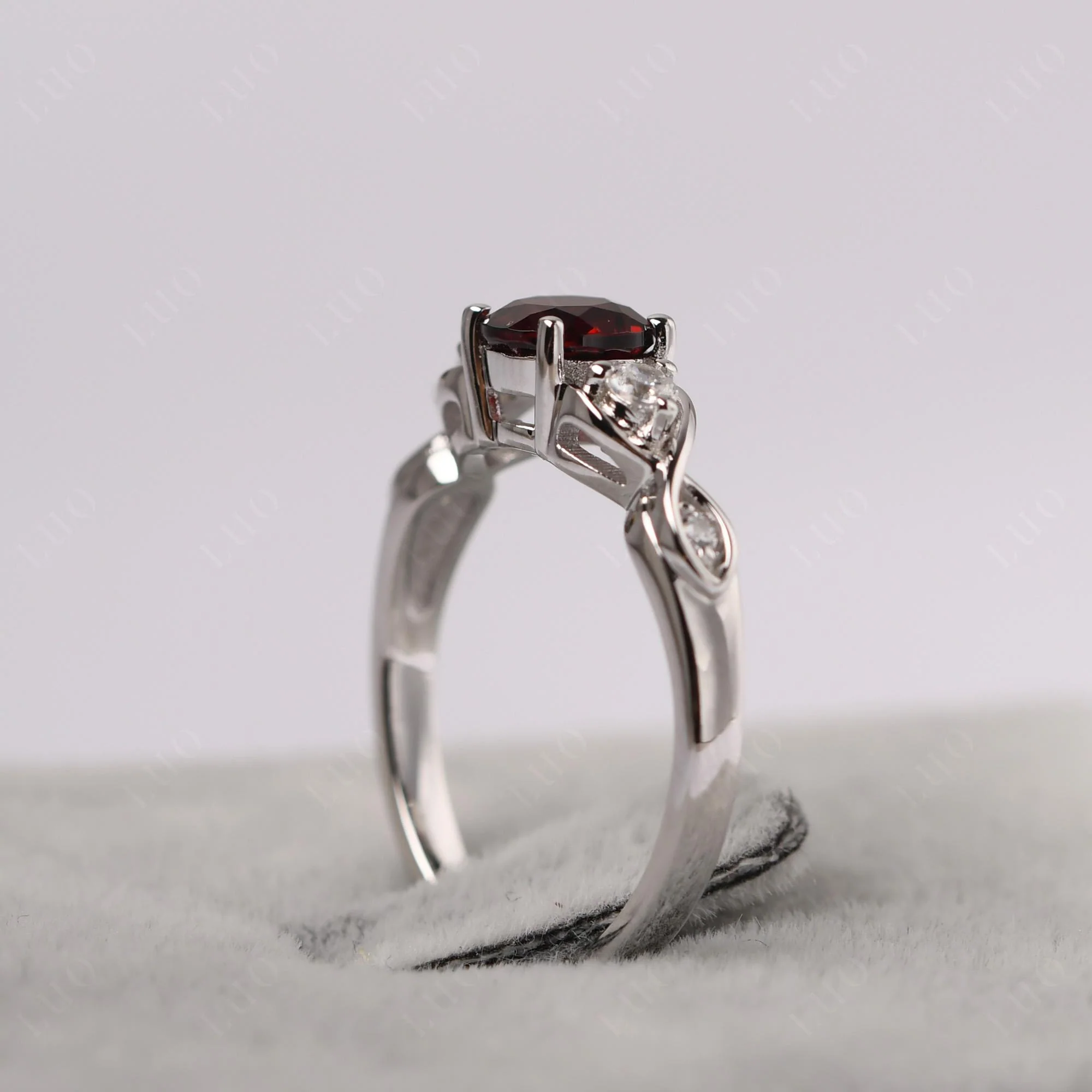 Garnet Twisted Ring - Image 33