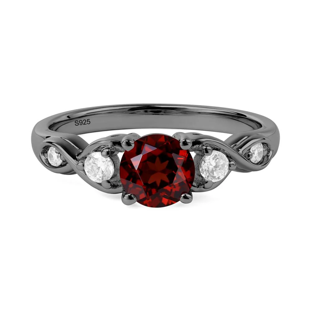 Garnet Twisted Ring - Image 9