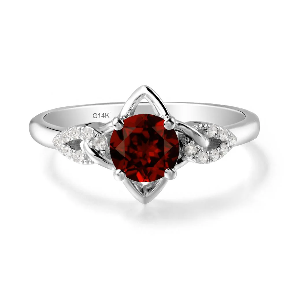 Unique Garnet Celtic Knot Ring - Image 2