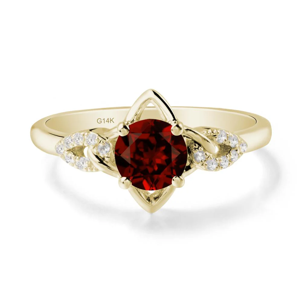 Unique Garnet Celtic Knot Ring - Image 3