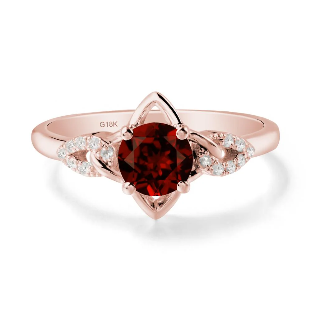 Unique Garnet Celtic Knot Ring - Image 4