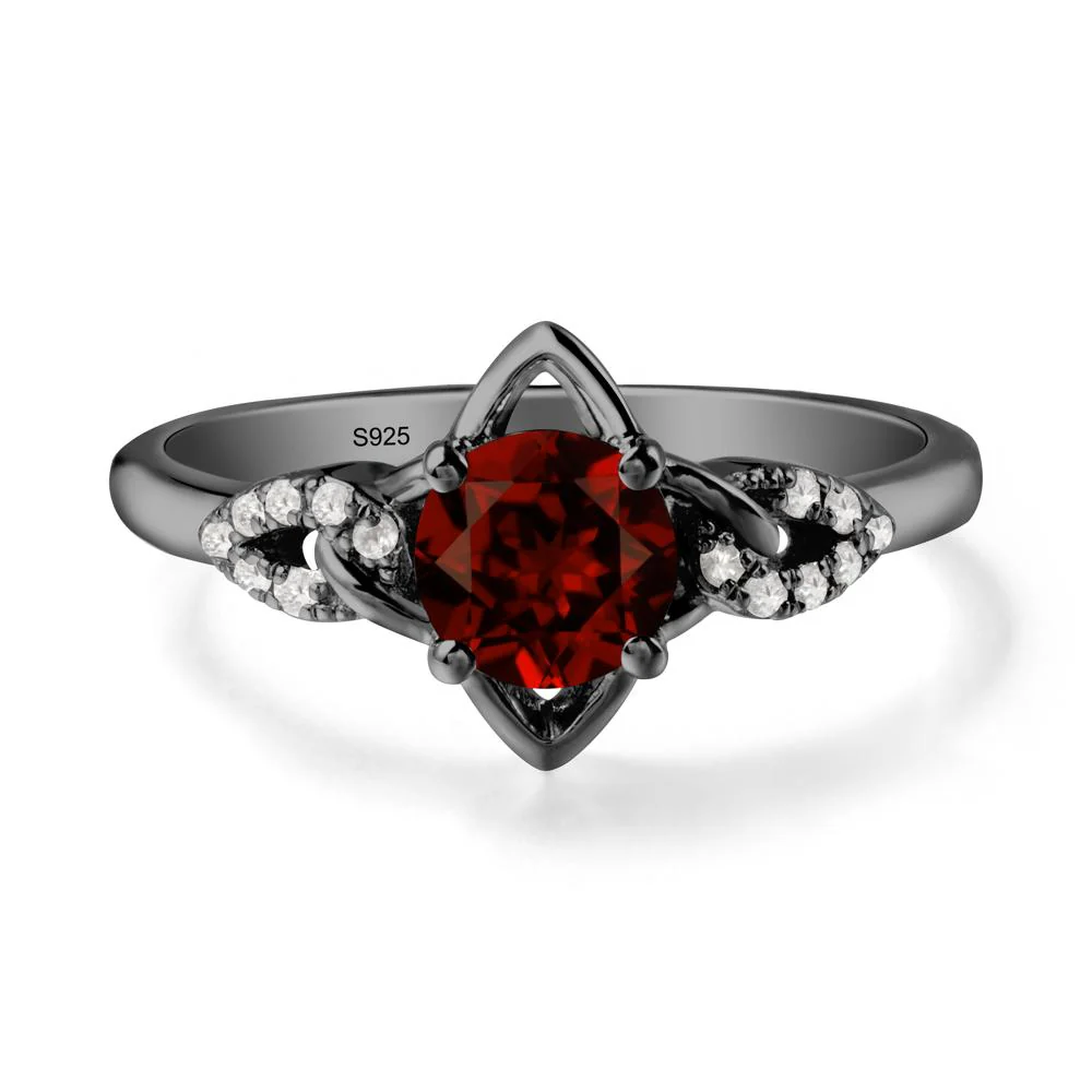Unique Garnet Celtic Knot Ring - Image 7