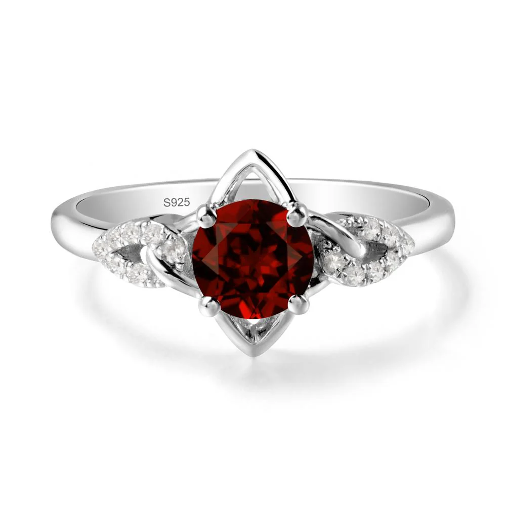 Unique Garnet Celtic Knot Ring - Image 9