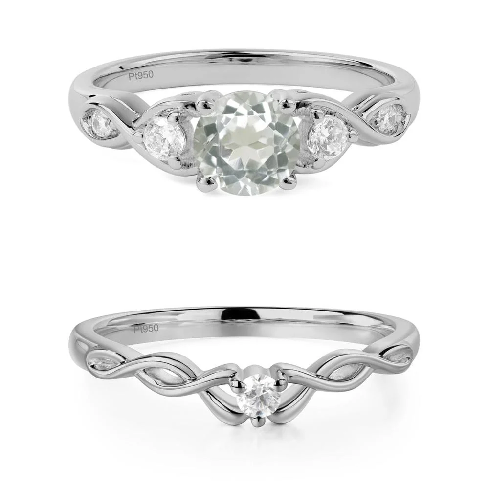 Green Amethyst Twisted Ring - Image 23