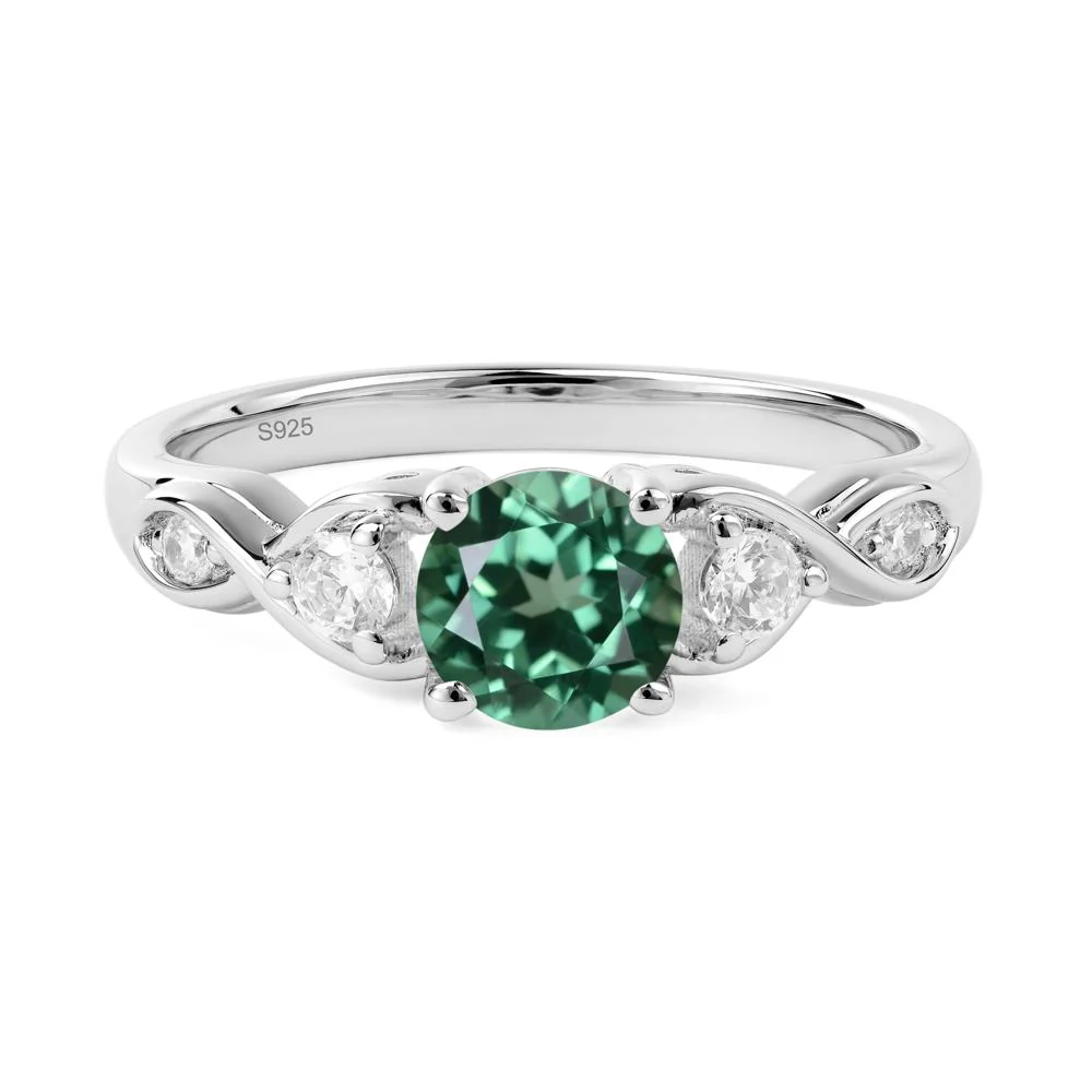 Green Sapphire Twisted Ring - Image 5