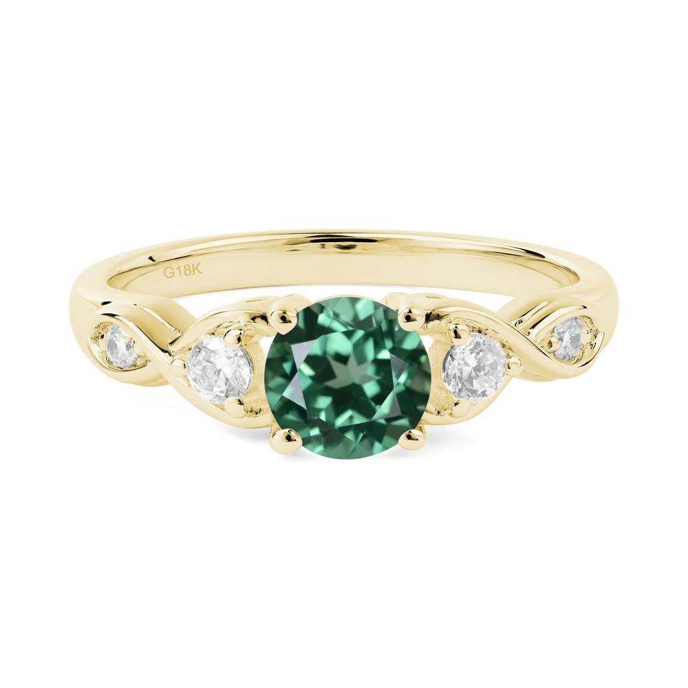 Green Sapphire Twisted Ring - Image 7