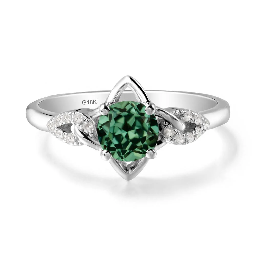 Four Pointed Star Green Sapphire Ring - Image 6