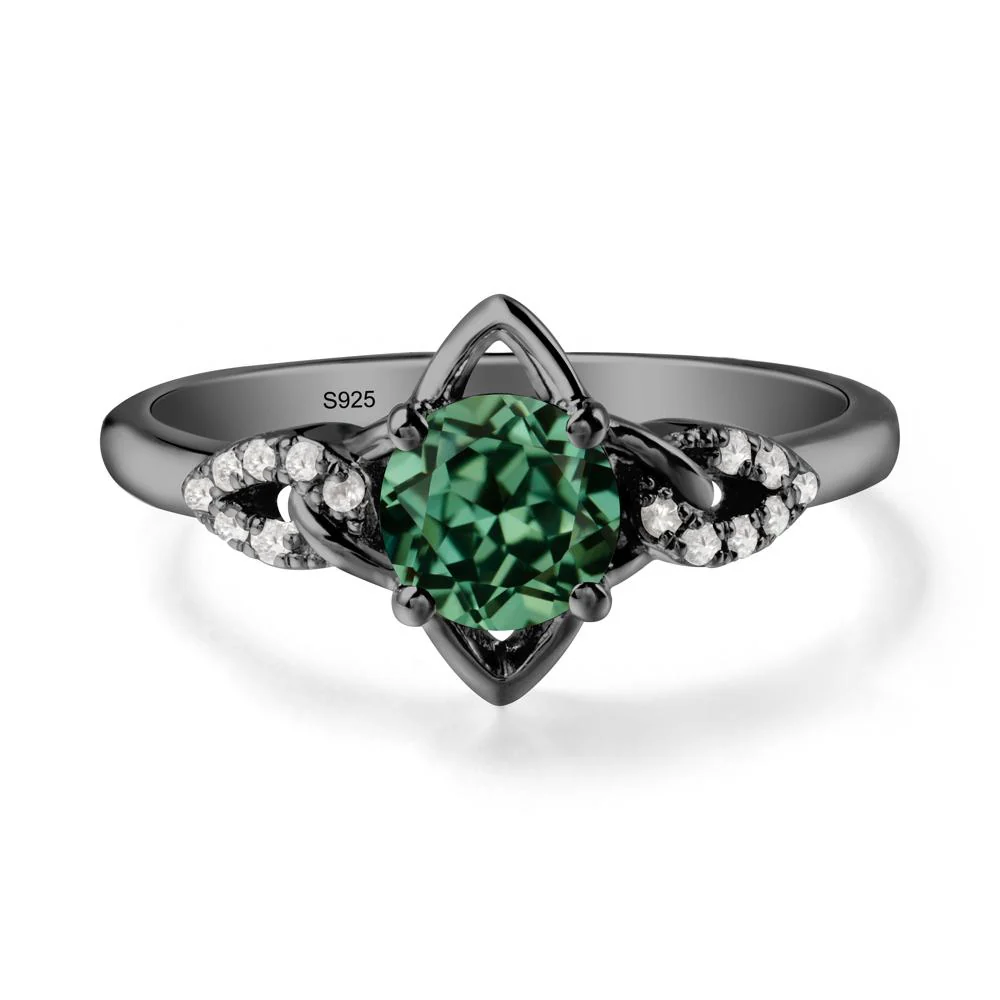 Four Pointed Star Green Sapphire Ring - Image 8