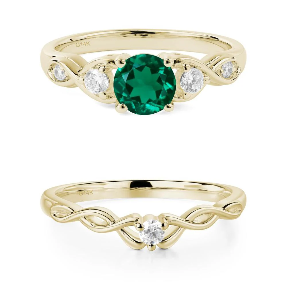 Emerald Twisted Ring - Image 13