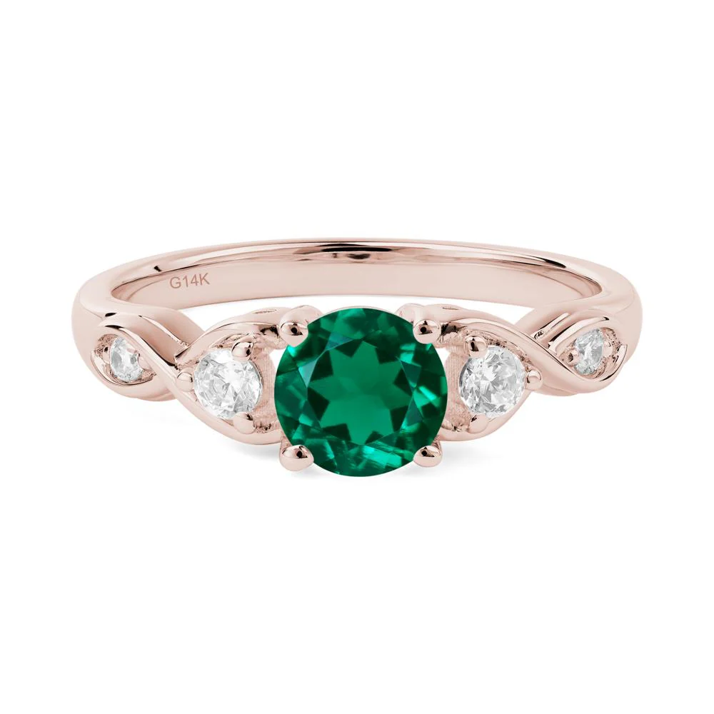 Emerald Twisted Ring - Image 6