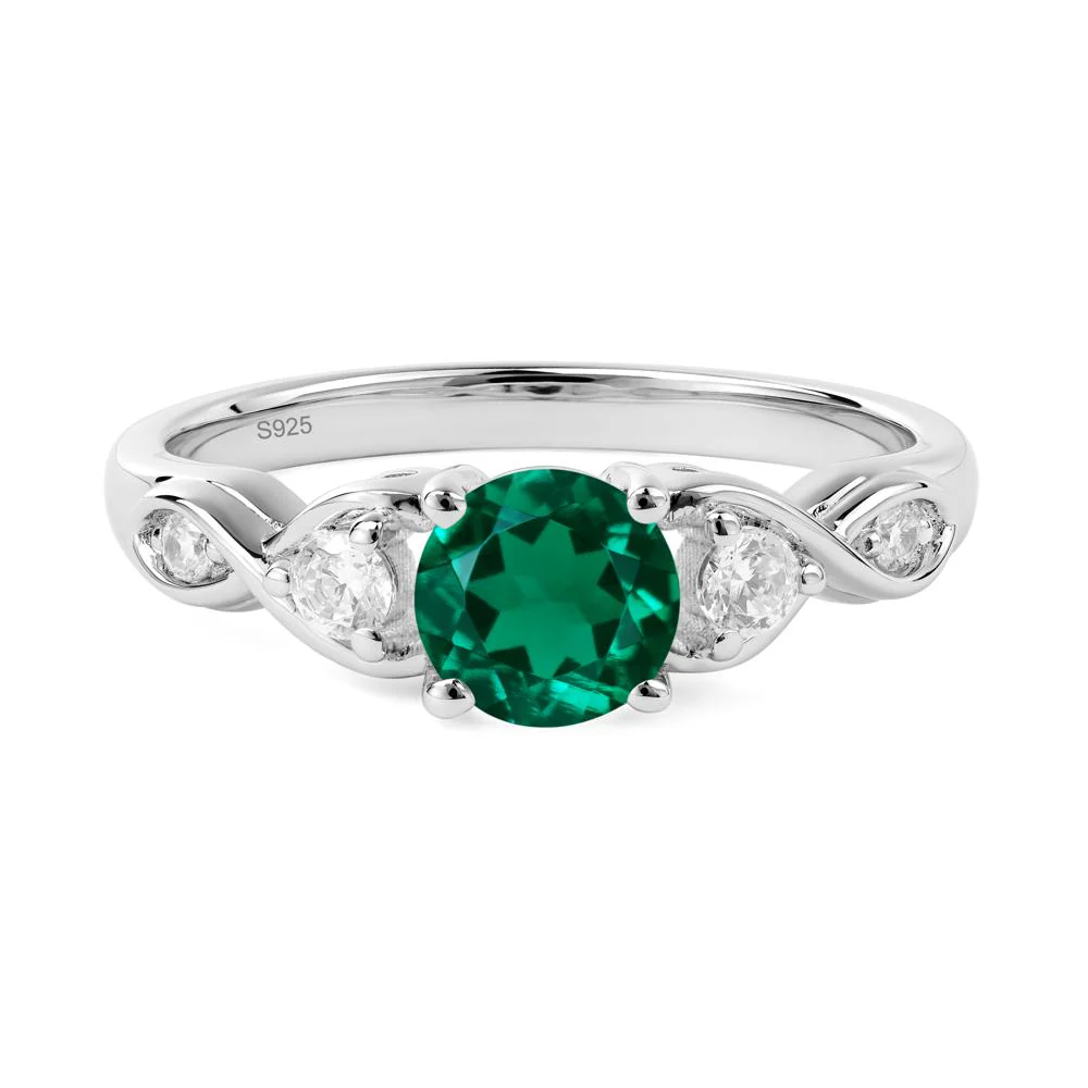 Emerald Twisted Ring - Image 8