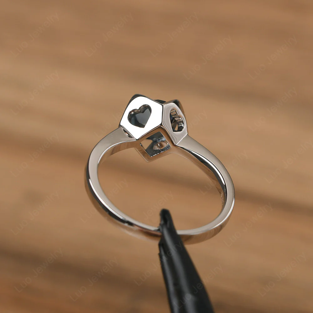 Round London Blue Topaz Solitaire Ring - Image 3