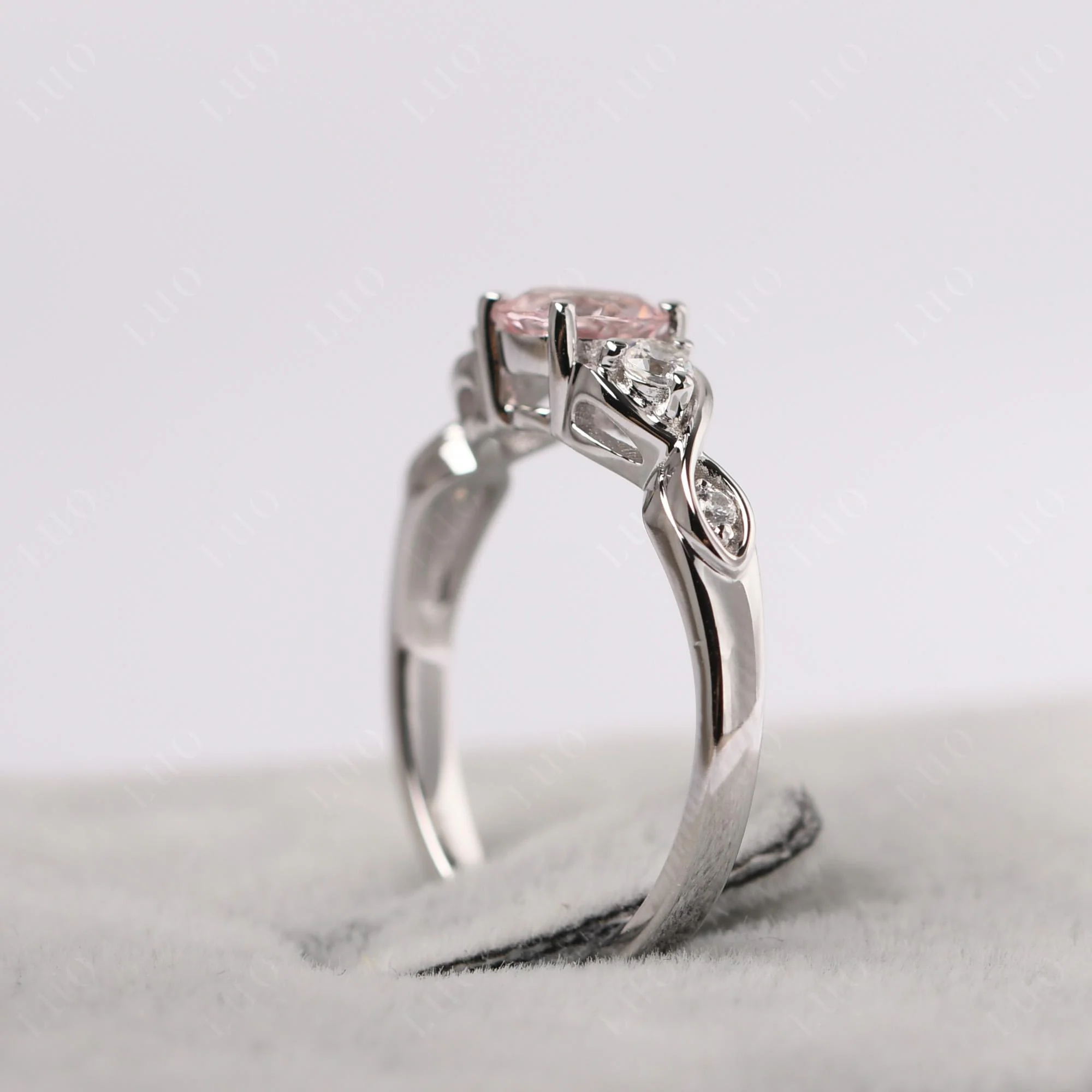 Morganite Twisted Ring - Image 32