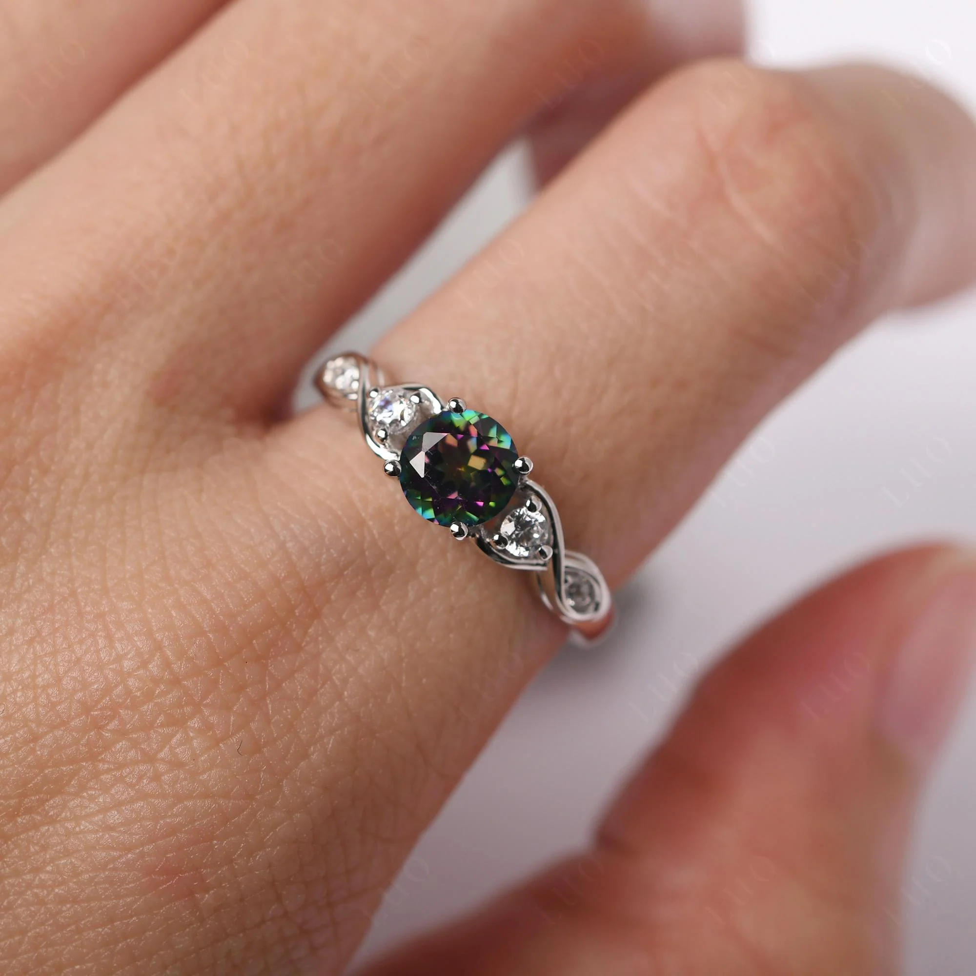 Mystic Topaz Twisted Ring - Image 33