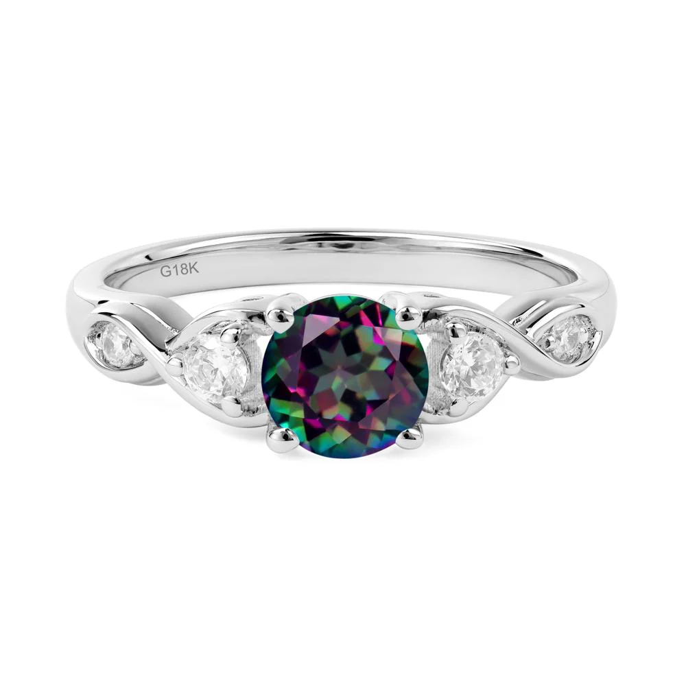 Mystic Topaz Twisted Ring - Image 6