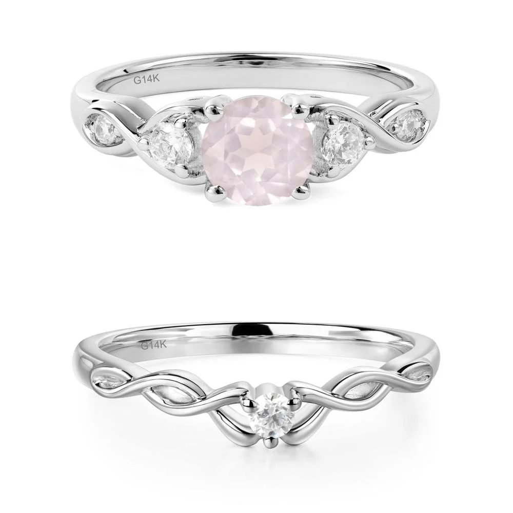 Rose Quartz Twisted Ring - Image 17