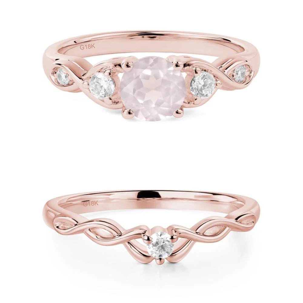 Rose Quartz Twisted Ring - Image 21