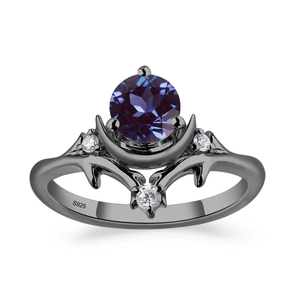 Alexandrite Moon and Star Ring - Image 3