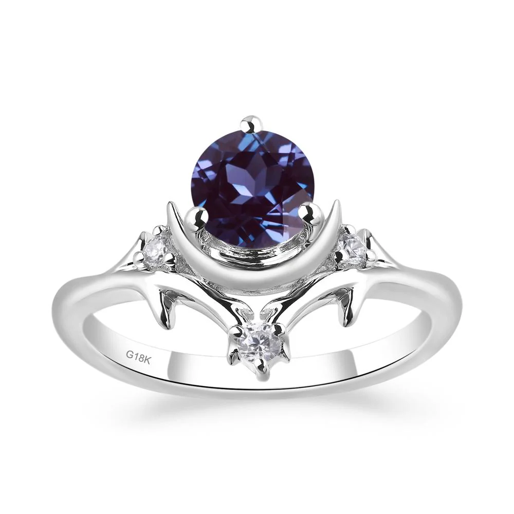 Alexandrite Moon and Star Ring - Image 6