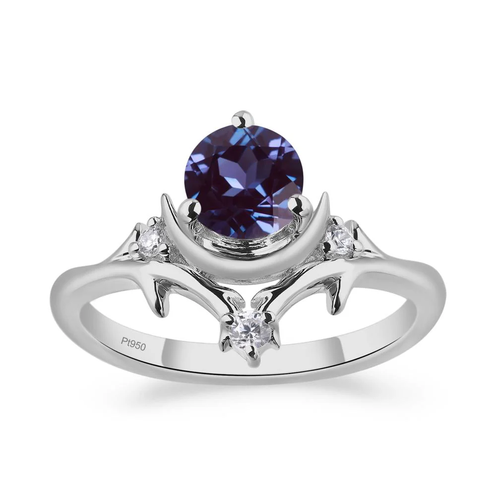 Alexandrite Moon and Star Ring - Image 9