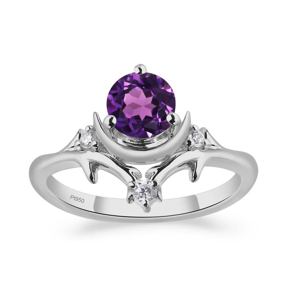 Amethyst Ring with Moon and Star - Image 7