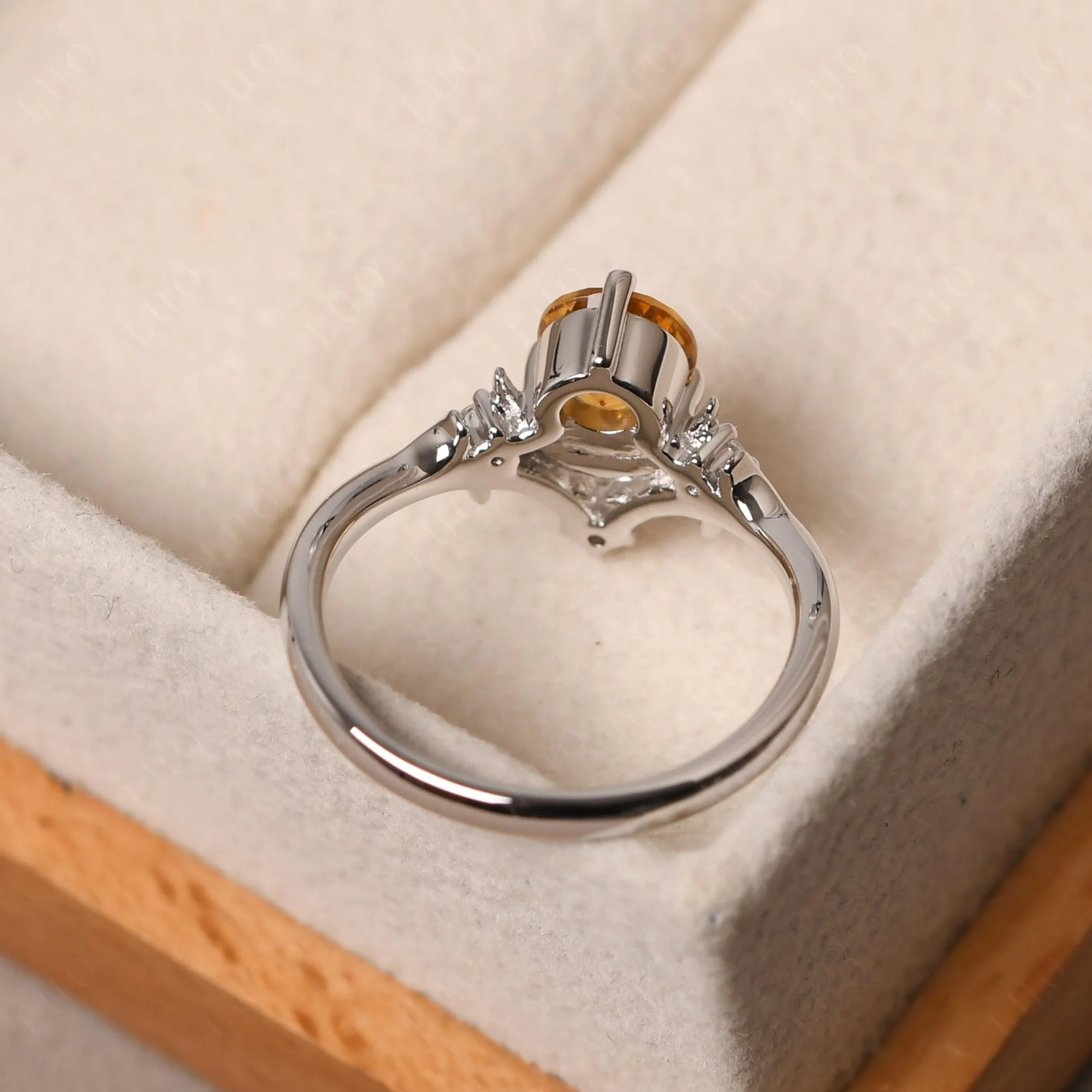 Citrine Star and Moon Engagement Ring - Image 31